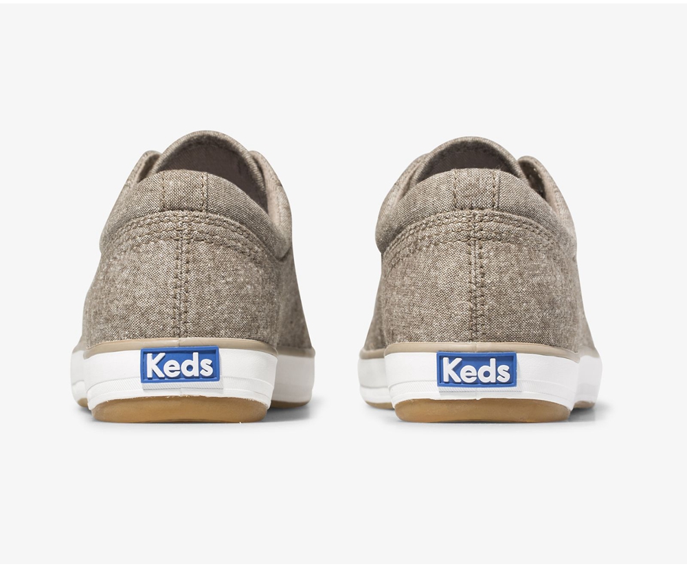 Tenis Keds Mujer Grises - Center Brushed Denim - 1907-EOKFZ